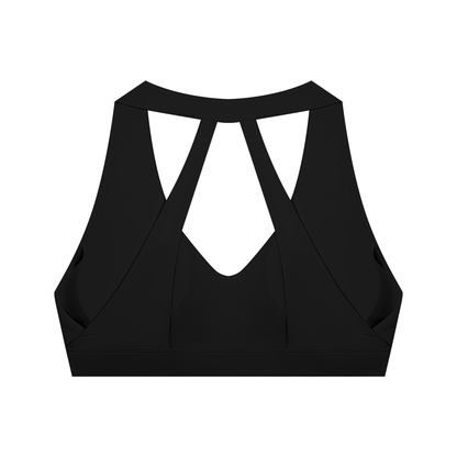 Women's Halter Cropped Sports Bra