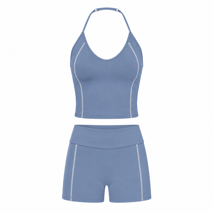 BODYIRL Halter Biker Short Set