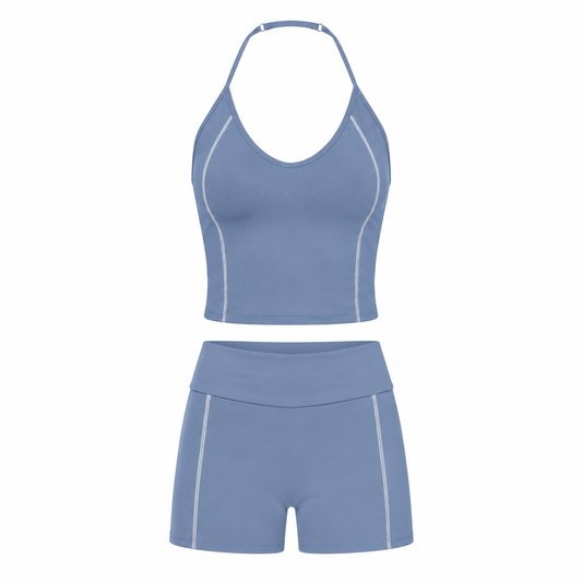 BODYIRL Halter Biker Short Set