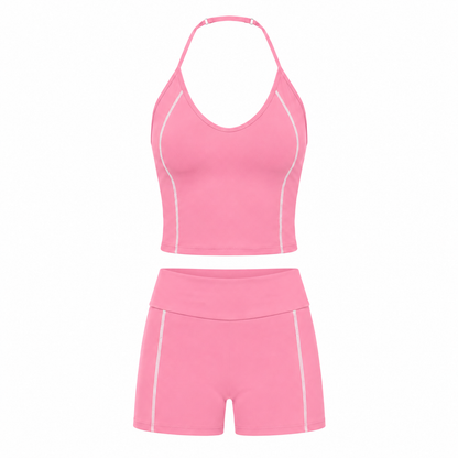 BODYIRL Halter Biker Short Set