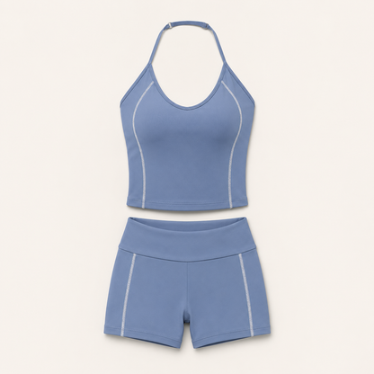 BODYIRL Halter Biker Short Set