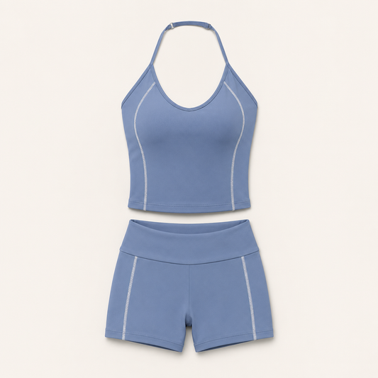 BODYIRL Halter Biker Short Set
